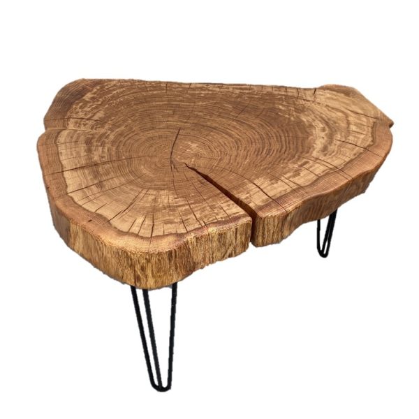 Couchtisch Eiche oval groß