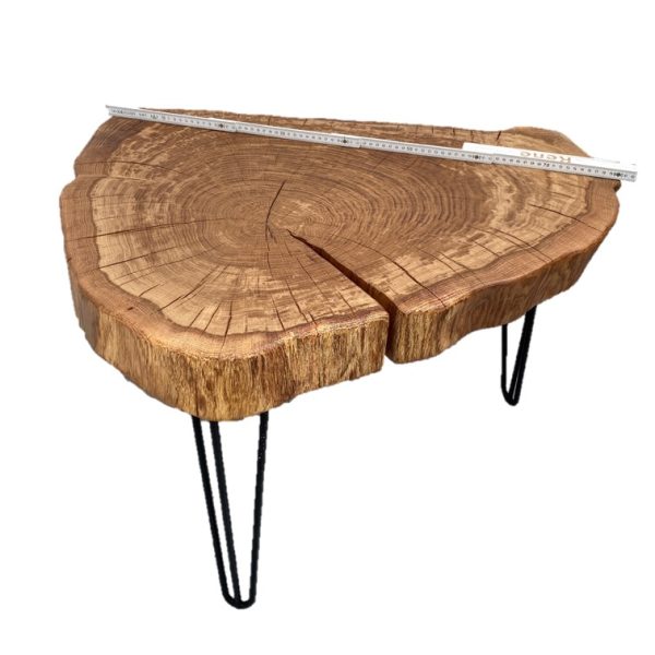 Couchtisch Eiche oval groß – Bild 4