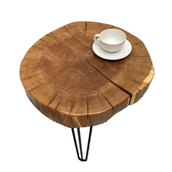 Couchtisch Eiche rund mittelgroß – Bild 3